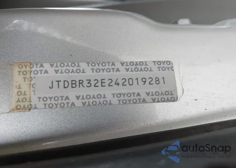 2004 Toyota Corolla Ce из США, поврежденный, VIN JTDBR32E242019281